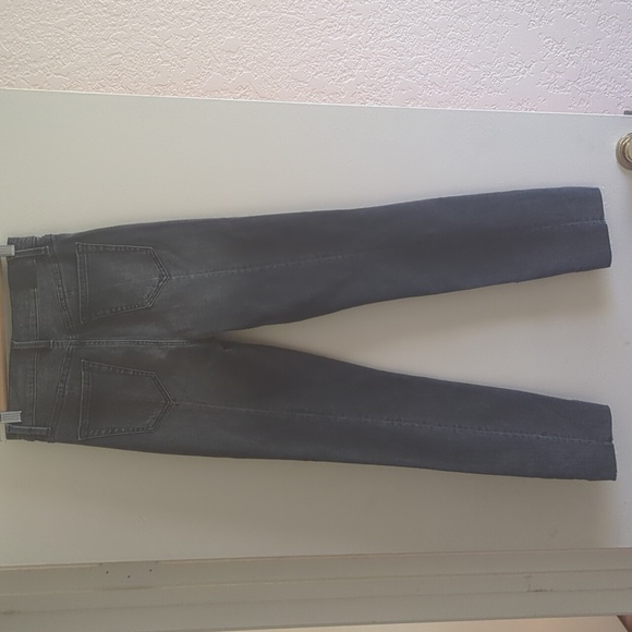 Level 99 Button Fly High-Waisted Faded Distressed Black Jeans Size 26 - Picture 2 of 10